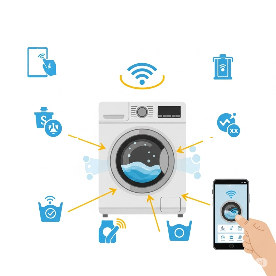 Por que algumas máquinas de lavar têm Wi-Fi?
