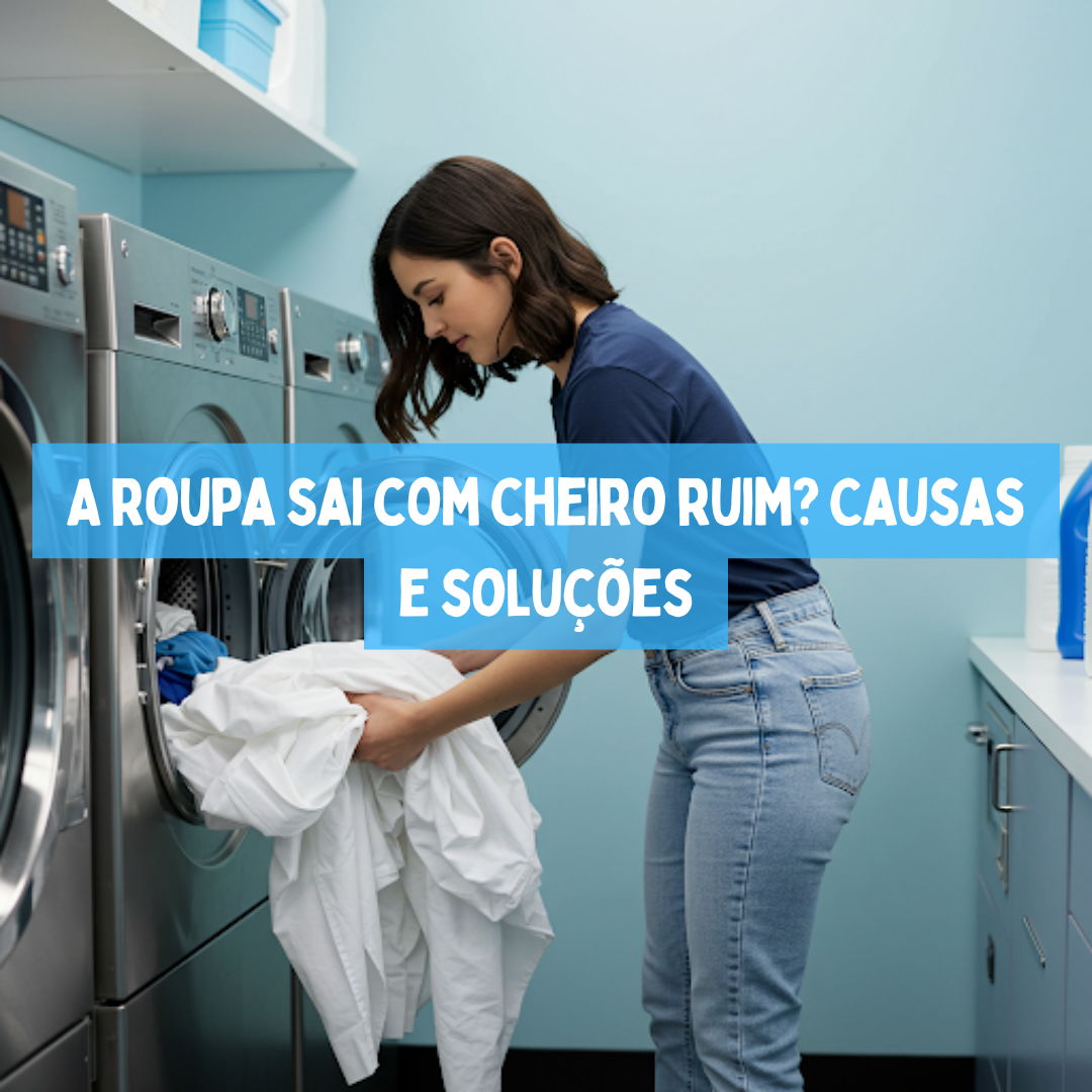 A roupa sai com cheiro ruim? Causas e soluções