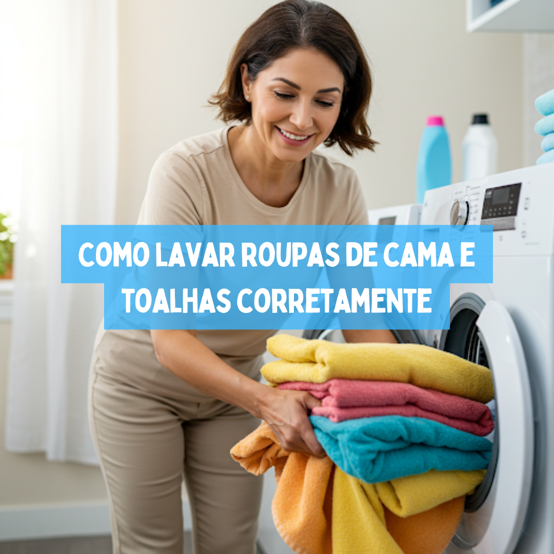 Como lavar roupas de cama e toalhas corretamente