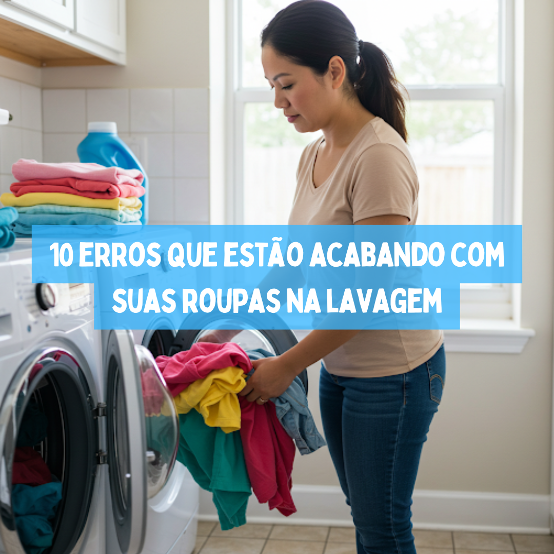 10 erros que estão acabando com suas roupas na lavagem
