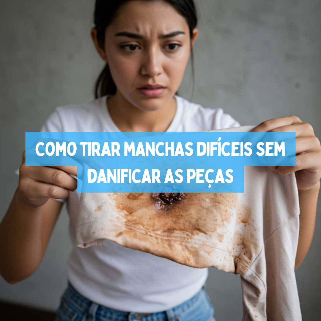 Como tirar manchas difíceis sem danificar as peças